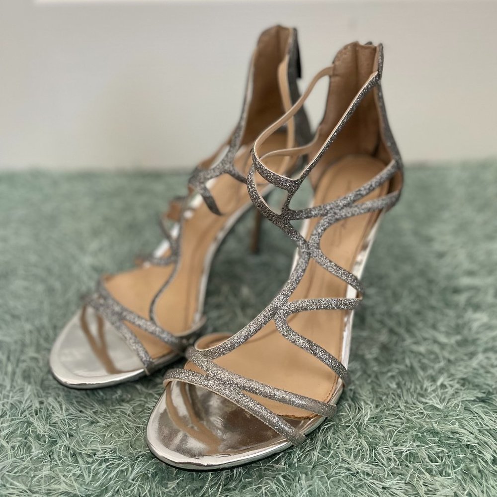 COPY - Imagine by Vince Camuto Silver High Heels - Size 7M/37, Perfect for Form…